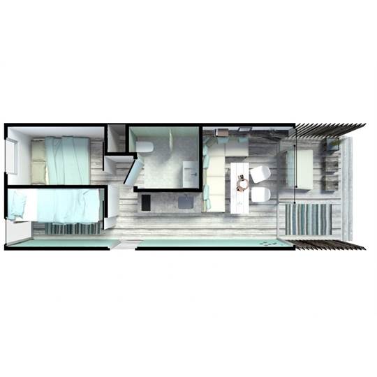  Kijkduin Strandhuisjes 4p in Kijkduin